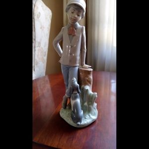Boy with Dog, Nao by Lladro
